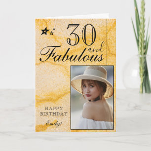 Plantilla de fotos de cumpleaños 30 elegante   Per