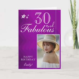 Plantilla de fotos de cumpleaños 30 elegante   Per