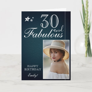 Plantilla de Fotos de Cumpleaños 30 Elegante   Per