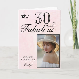 Plantilla de Fotos de Cumpleaños 30 Elegante   Per