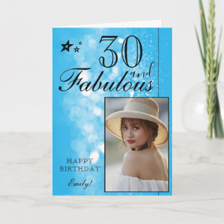 Plantilla de Fotos de Cumpleaños 30 Elegante | Per