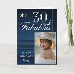 Plantilla de Fotos de Cumpleaños 30 Elegante Per