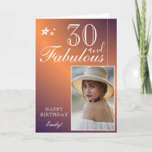 Plantilla de fotos de cumpleaños 30 elegante   Per