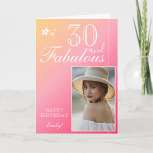 Plantilla de Fotos de Cumpleaños 30 Elegante   Per