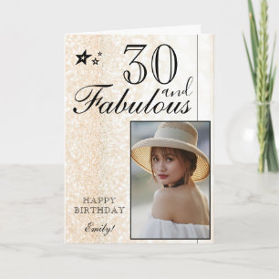 Plantilla de Fotos de Cumpleaños 30 Elegante Per