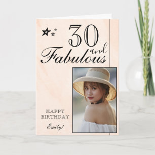 Plantilla de Fotos de Cumpleaños 30 Elegante   Per