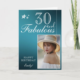 Plantilla de Fotos de Cumpleaños 30 Elegante   Per