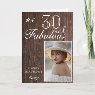 Plantilla de Fotos de Cumpleaños 30 Elegante | Per