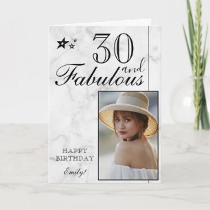 Plantilla de fotos de cumpleaños 30 elegante Per