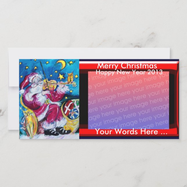 PLANTILLA DE FOTOS DE NAVIDADES SANTA INSPIRADOS (Anverso)