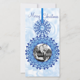 Plantilla de fotos de Ornamentos de Snowflake de F