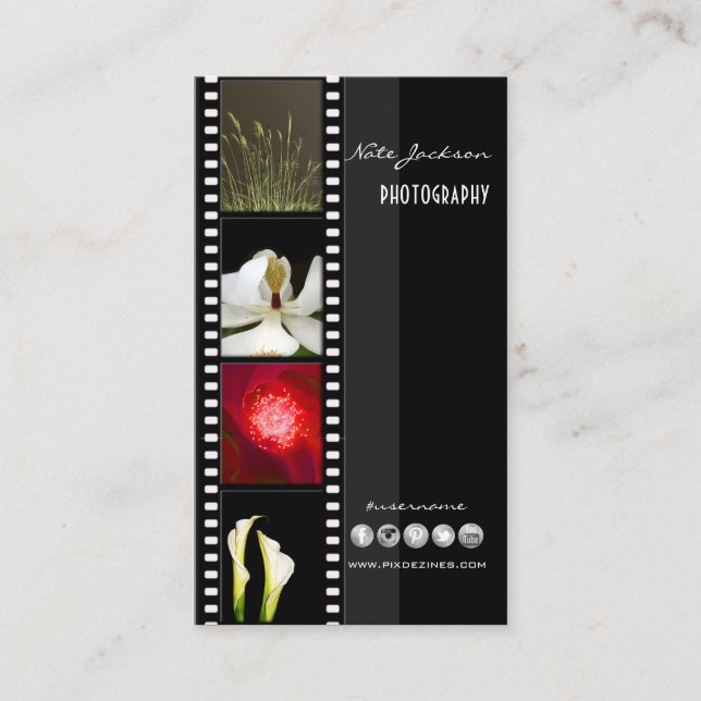 Plantilla de fotos de tarjetas de presentación de  (Anverso)