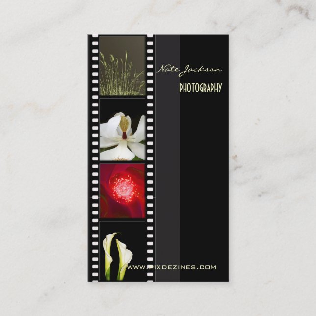 Plantilla de fotos de tarjetas de presentación de  (Anverso)