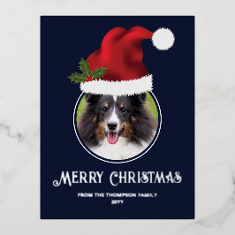 Plantilla de fotos del Personalizado de Red Santa 