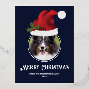 Plantilla de fotos del Personalizado de Red Santa 