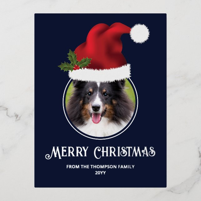 Plantilla de fotos del Personalizado de Red Santa  (Anverso)