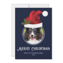 Plantilla de fotos del Personalizado de Red Santa