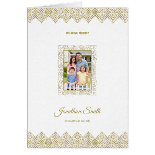 Plantilla de funeral impresa