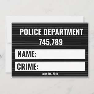plantilla de generador de cartel de foto policial