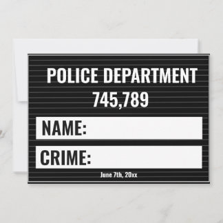 plantilla de generador de cartel de foto policial