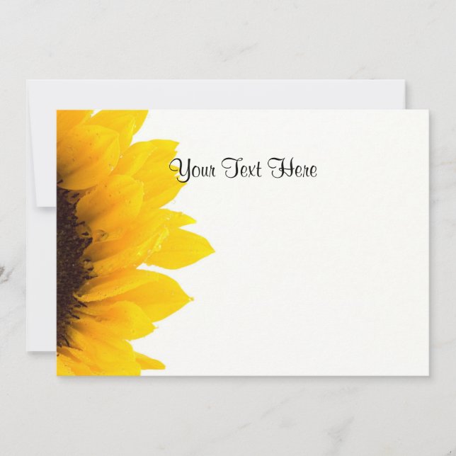 Plantilla de girasol (Anverso)