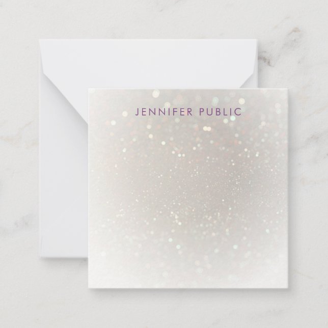 Plantilla de glamour de Personalizado de guiones m (Anverso)