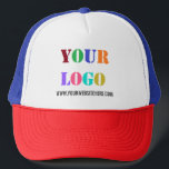 Plantilla de Gorra comercial de texto y logotipo d<br><div class="desc">Colores y tipos de letra personalizados - Diseñar sus propios Gorras personalizados con el logotipo de su empresa y el regalo de camionero comercial promocional de texto Hat / cápsulas de béisbol - Añadir su logotipo / imagen o código QR - Foto / y sitio web o nombre / información...</div>