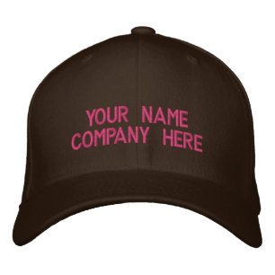 Plantilla de gorra de béisbol bordada con tu texto