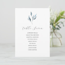Plantilla de gráfico de asientos de Boda azul turb