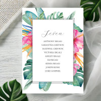 Plantilla de gráfico de asientos de casamiento de 