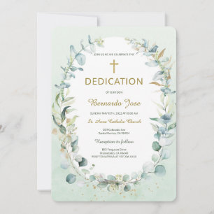 Plantilla de Greenery Dedication Boy