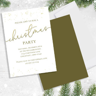 Plantilla de guión de Fiesta de Navidades de oro