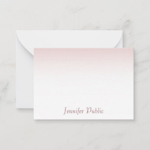 Plantilla de guión elegante Rosa con caligrafía de