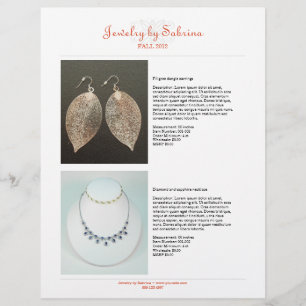 Plantilla de hoja de línea de venta de productos d