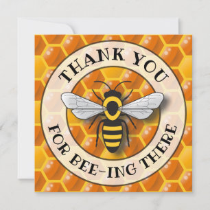 Plantilla de Honeycomb & Bee Gracias
