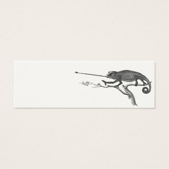 Plantilla de Ilustracion Vintage Lizard Chameleon (Frente)