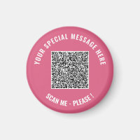 Plantilla de imán con código QR personalizado de t