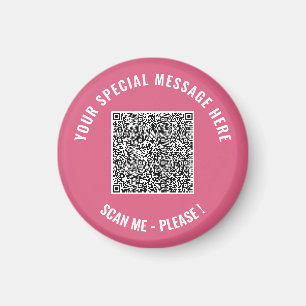 Plantilla de imán con código QR personalizado de t