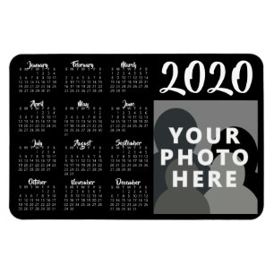 Plantilla de imán de calendario de personalizado P