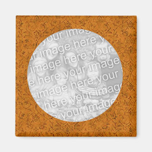 Plantilla de imán fotográfico de flores