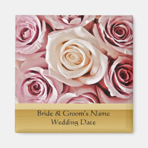 Plantilla de imán para favor de boda