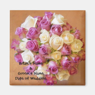 Plantilla de imán para recuerdo de boda