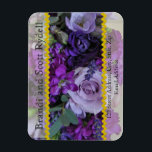 Plantilla de imán personalizada de Wedding Favor<br><div class="desc">Maravillosos favores matrimoniales para sus invitados.</div>