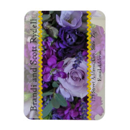 Plantilla de imán personalizada de Wedding Favor