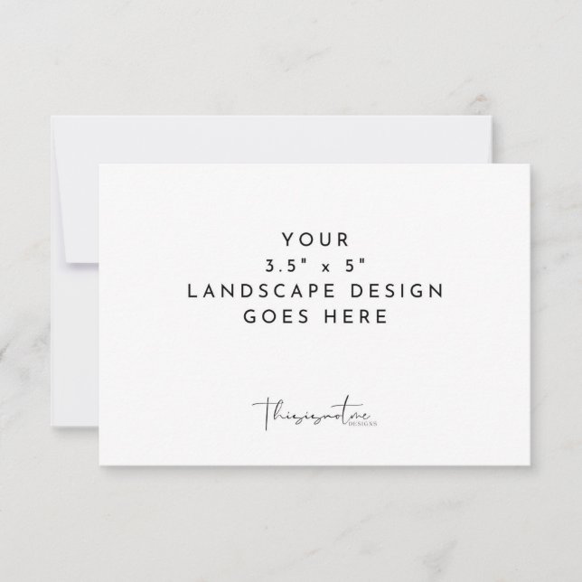 Plantilla de impresión de tarjeta de respuesta inc (Anverso)