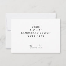 Plantilla de impresión de tarjeta de respuesta inc