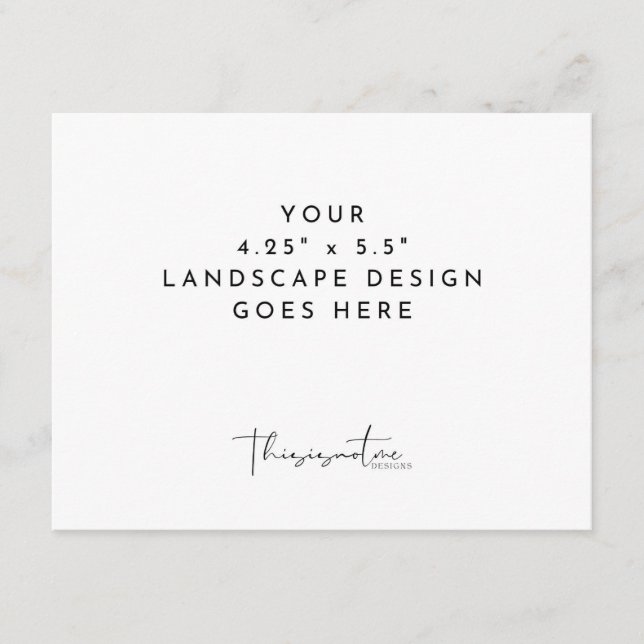 Plantilla de impresión de tarjetas 4,25x5,5" apais (Anverso)