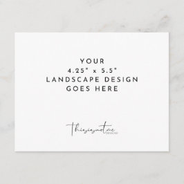 Plantilla de impresión de tarjetas 4.25x5.5" apais