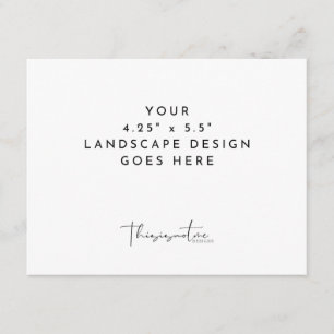 Plantilla de impresión de tarjetas 4.25x5.5" apais