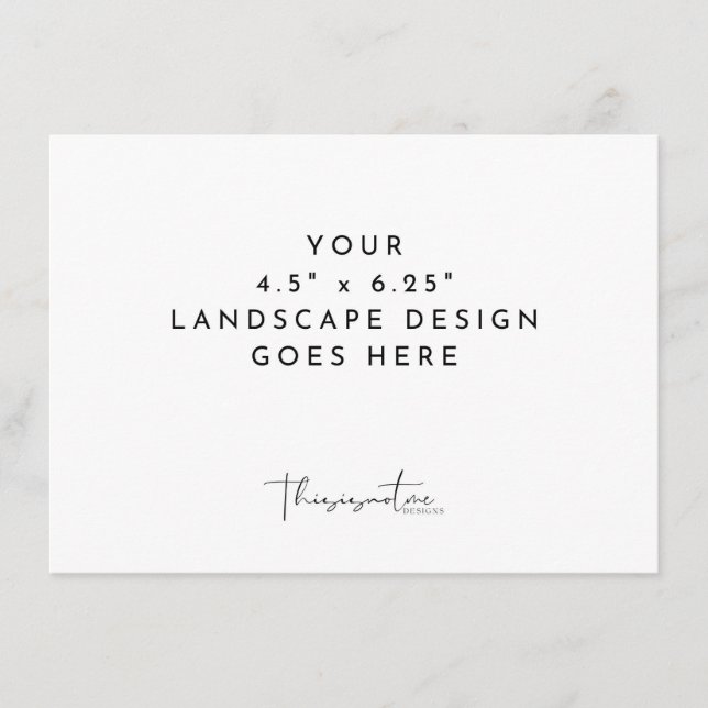 Plantilla de impresión de tarjetas 4,5x6,25" en or (Anverso)